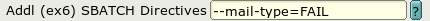 addl sbatch options
